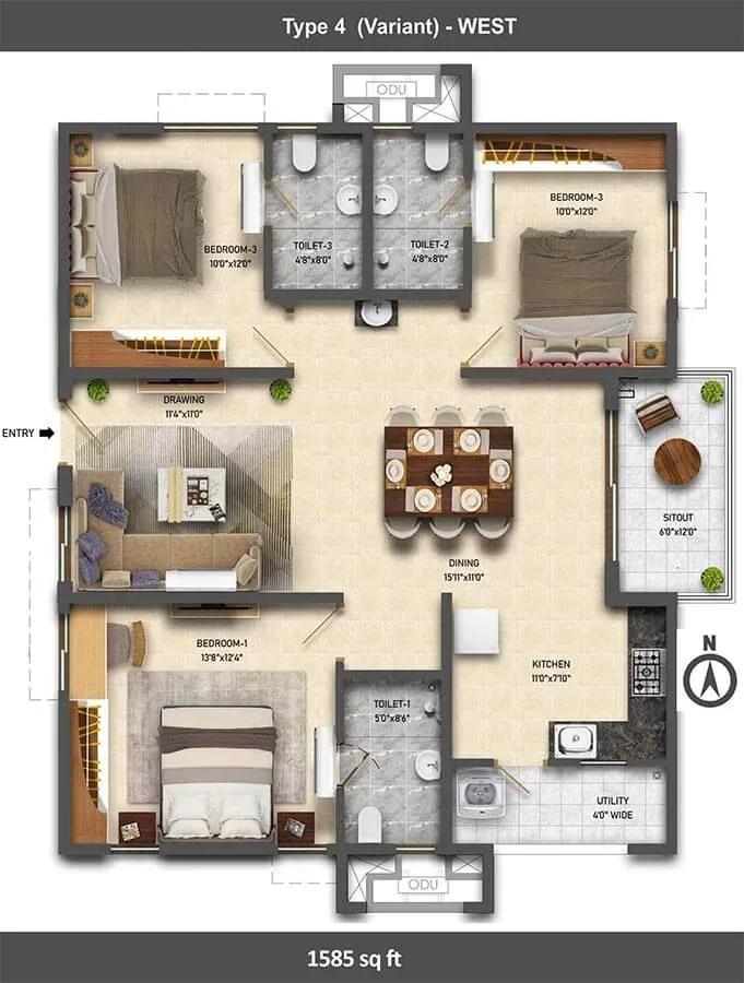 Ramky One Symphony apartments