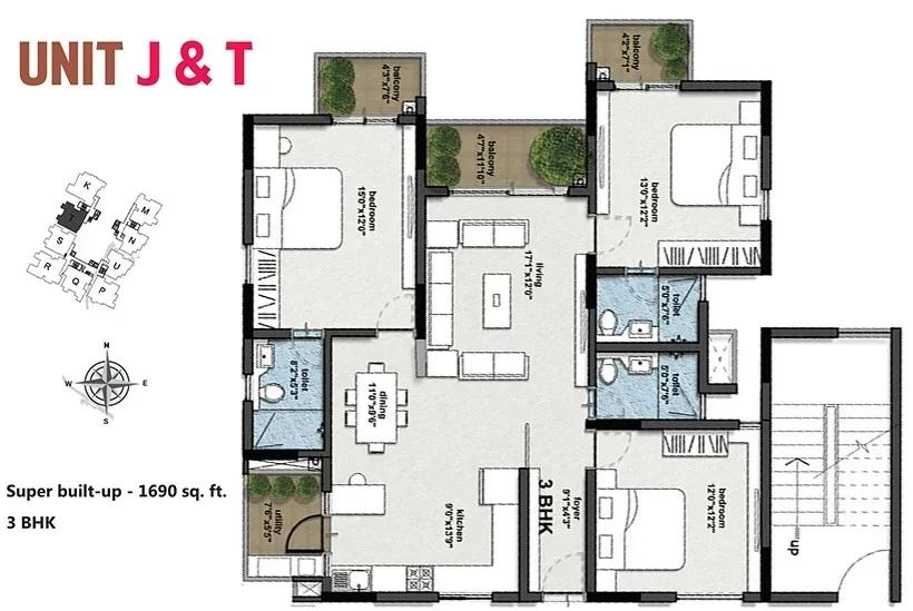 RBD Stillwaters apartments floor plan