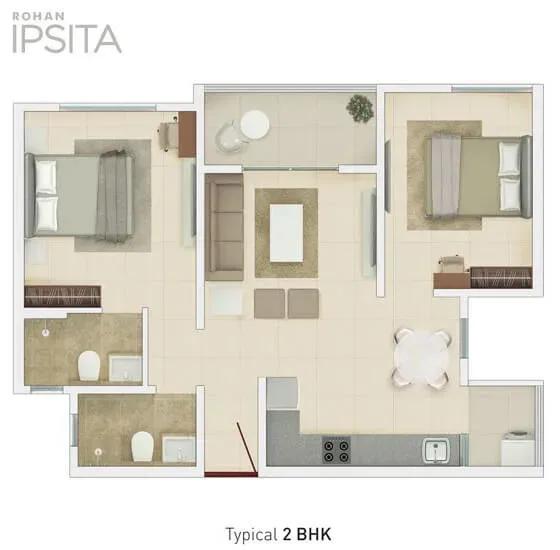 Rohan Ipsita apartments