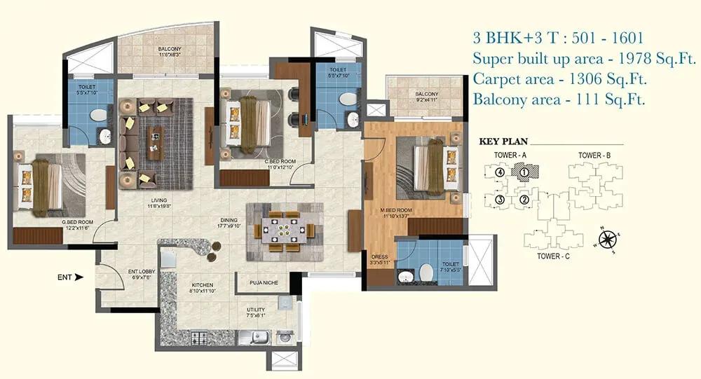 Salarpuria Sattva Aqua Vista apartments