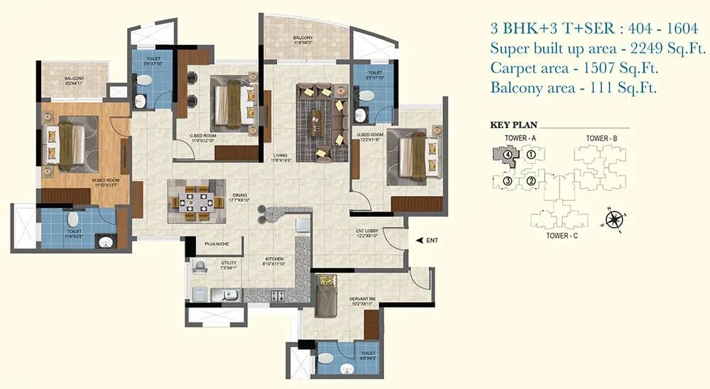 Salarpuria Sattva Aqua Vista apartments