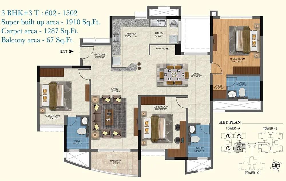 Salarpuria Sattva Aqua Vista apartments