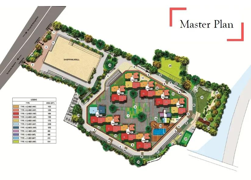 Salarpuria Sattva Divinity apartments master plan