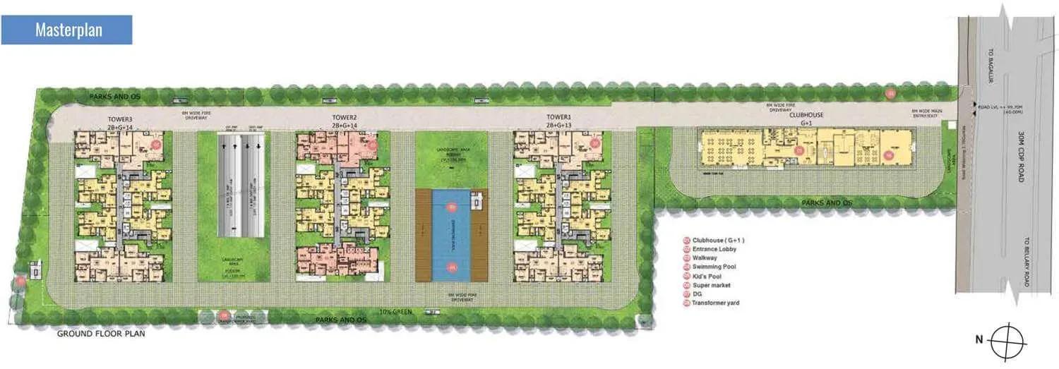 Salarpuria Sattva Exotic apartments master plan