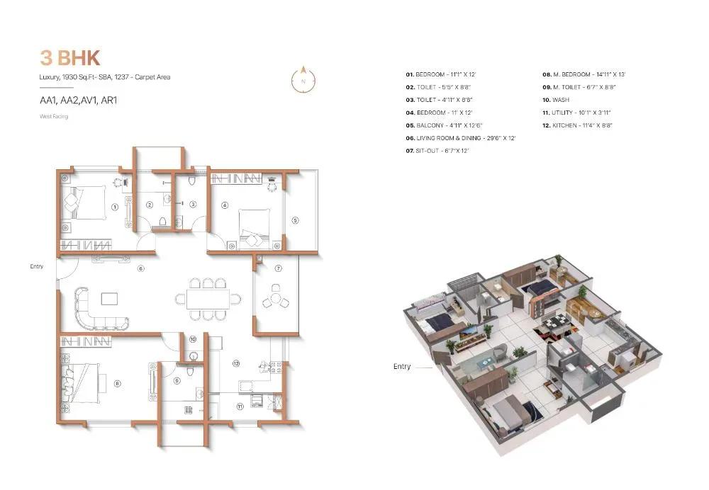 Sanjeevini Adwaith apartments