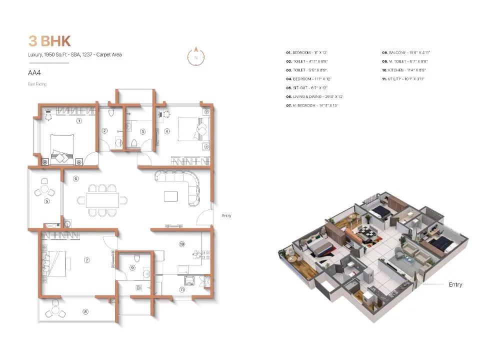 Sanjeevini Adwaith apartments