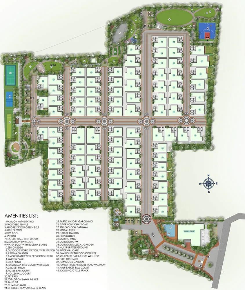 Sapphire Villas by 42 Estates master plan