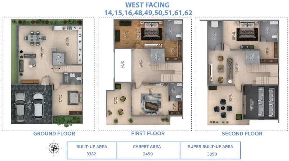 Sapphire Villas by 42 Estates floor plan