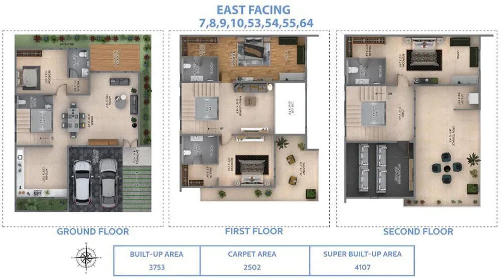 Sapphire Villas by 42 Estates floor plan