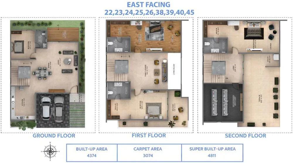 Sapphire Villas by 42 Estates floor plan