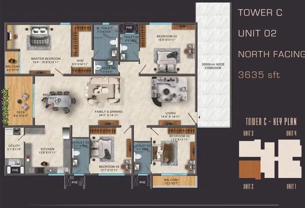 SAS Diamond Towers apartments