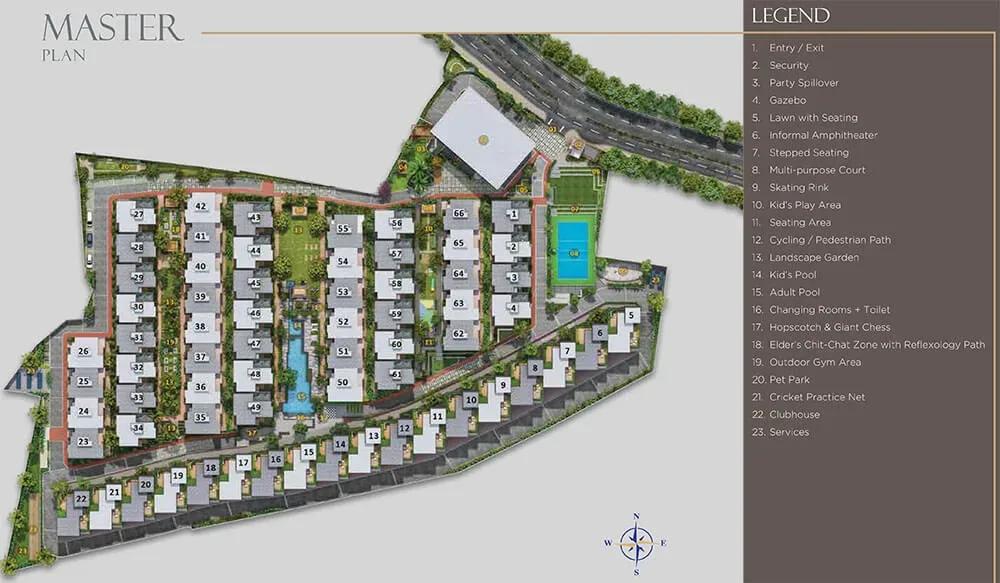 Sattva Springs row houses master plan