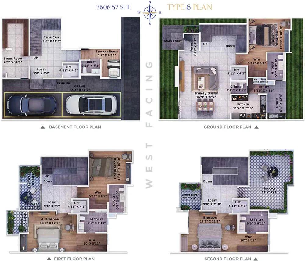 Sattva Springs row houses floor plan