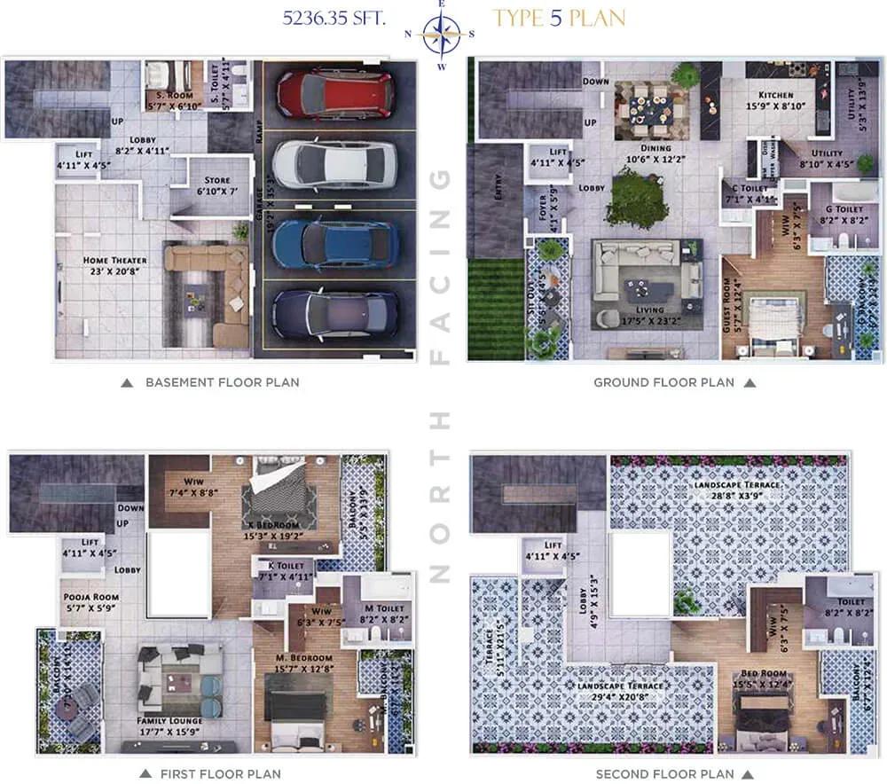 Sattva Springs row houses floor plan