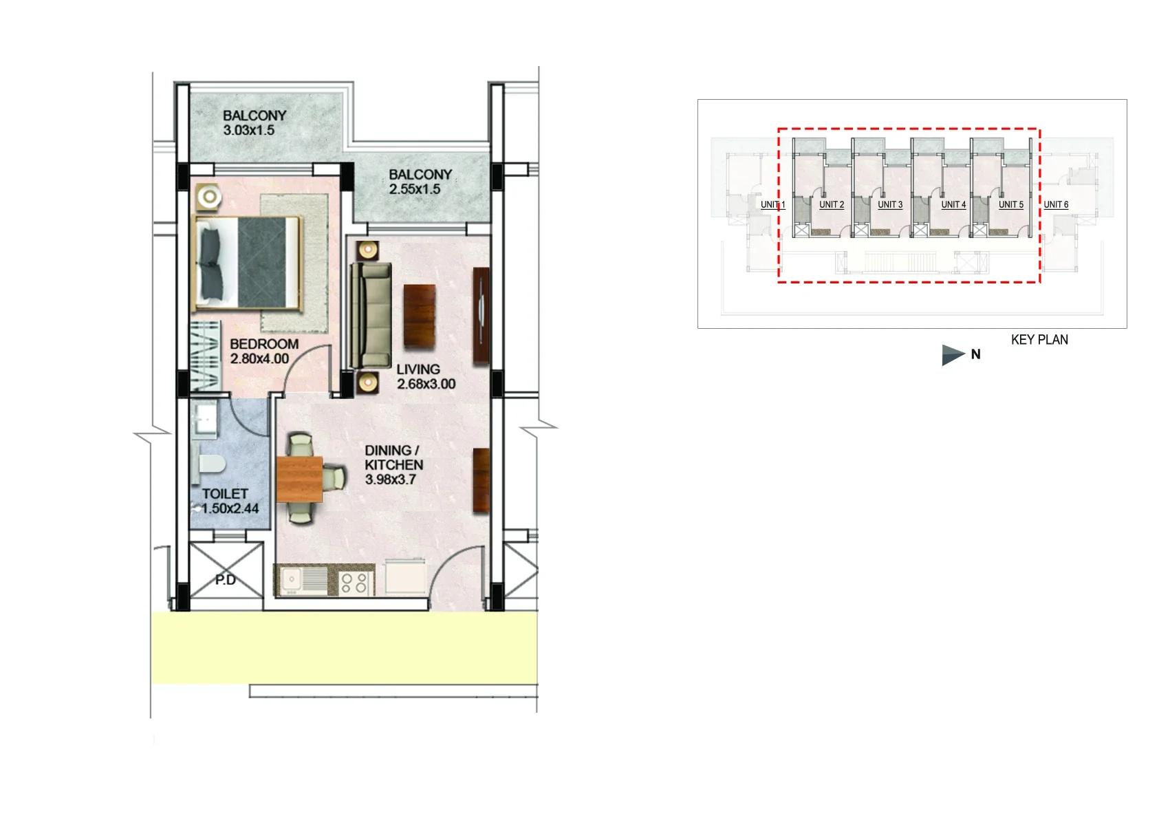 Sattva Water's Edge II apartment unit plan