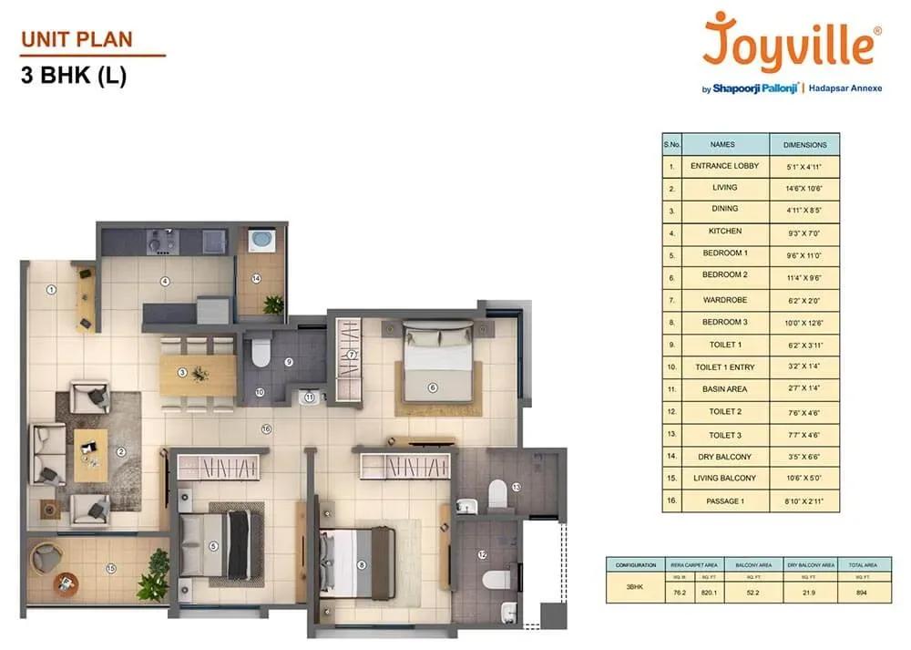 Shapoorji Pallonji Joyville Hadapsar apartments