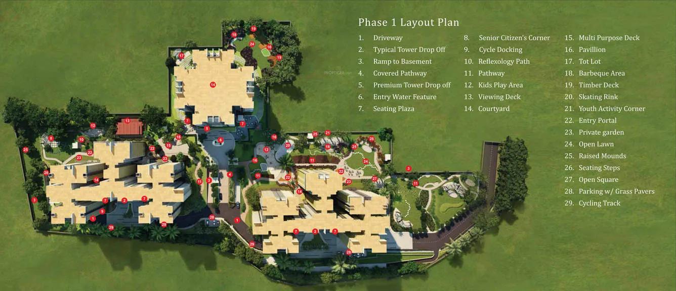 Layout plan of Shapoorji Pallonji Park West