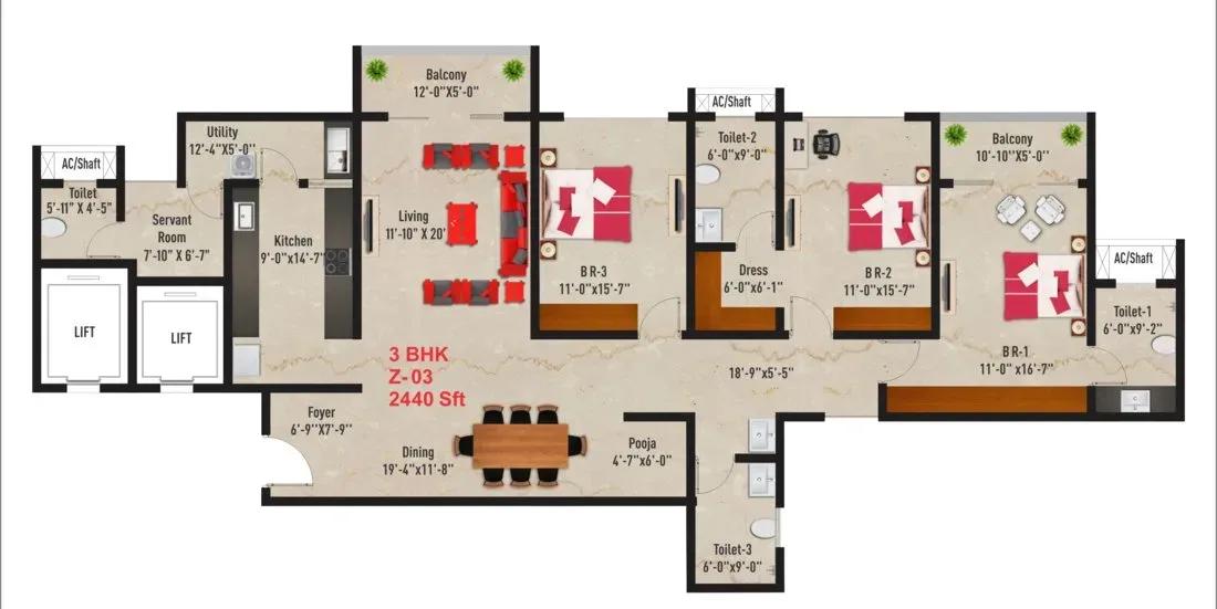 SNN Raj Spiritua apartments