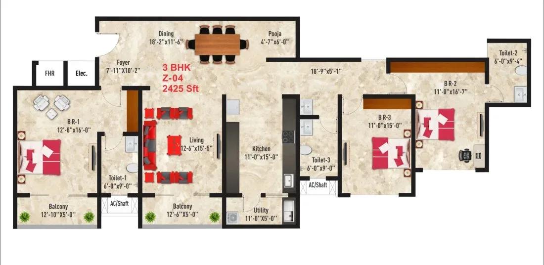 SNN Raj Spiritua apartments