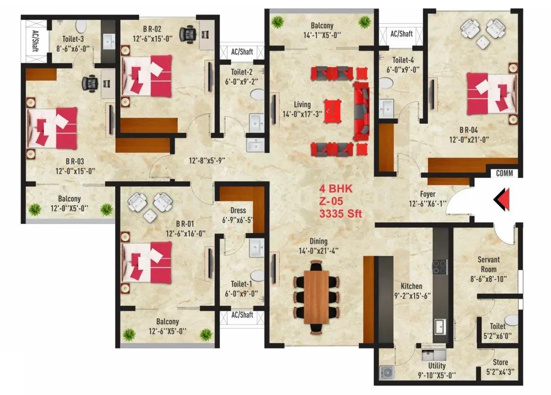SNN Raj Spiritua apartments