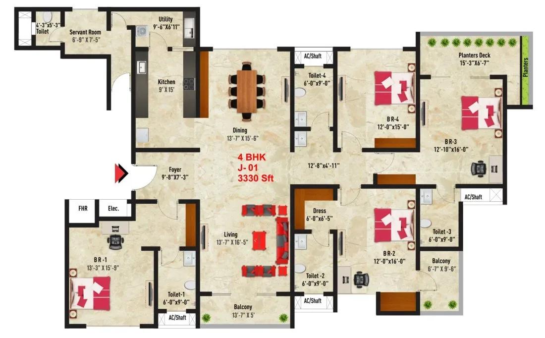 SNN Raj Spiritua apartments