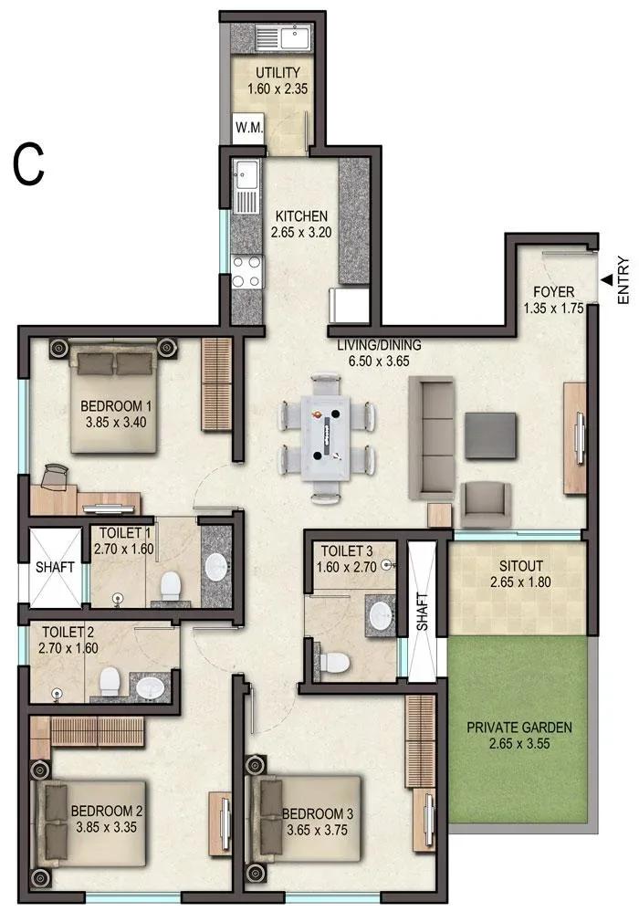 Sobha Avenue apartments