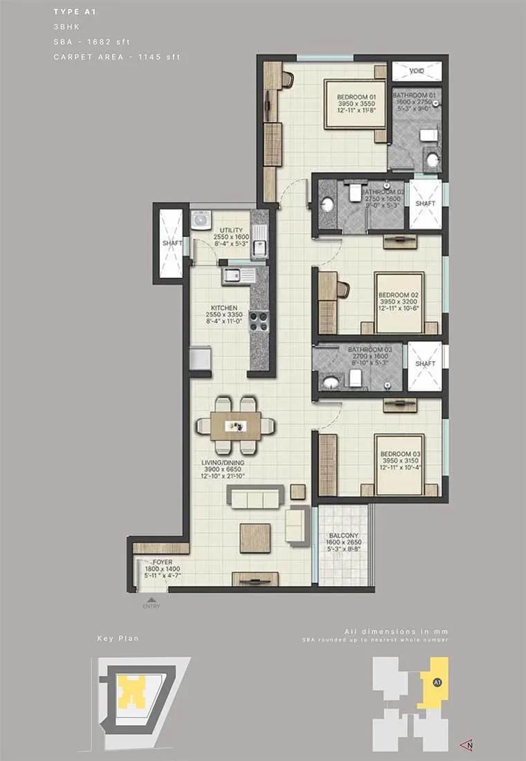 Sobha City Athena apartments