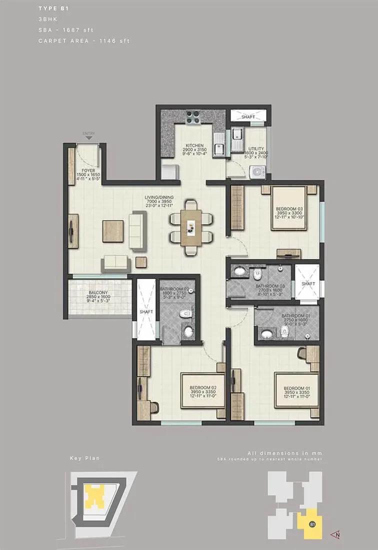Sobha City Athena apartments