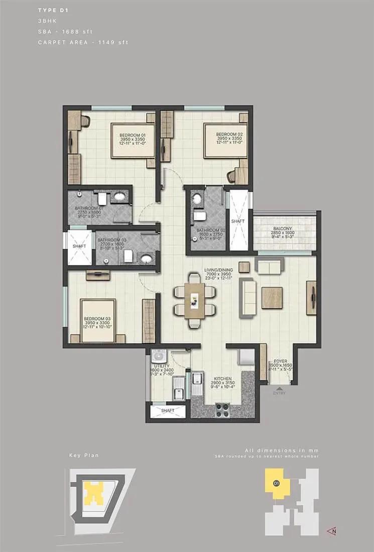 Sobha City Athena apartments