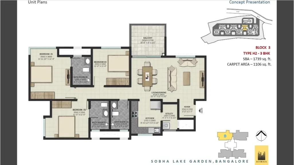 Sobha Lake Garden apartments