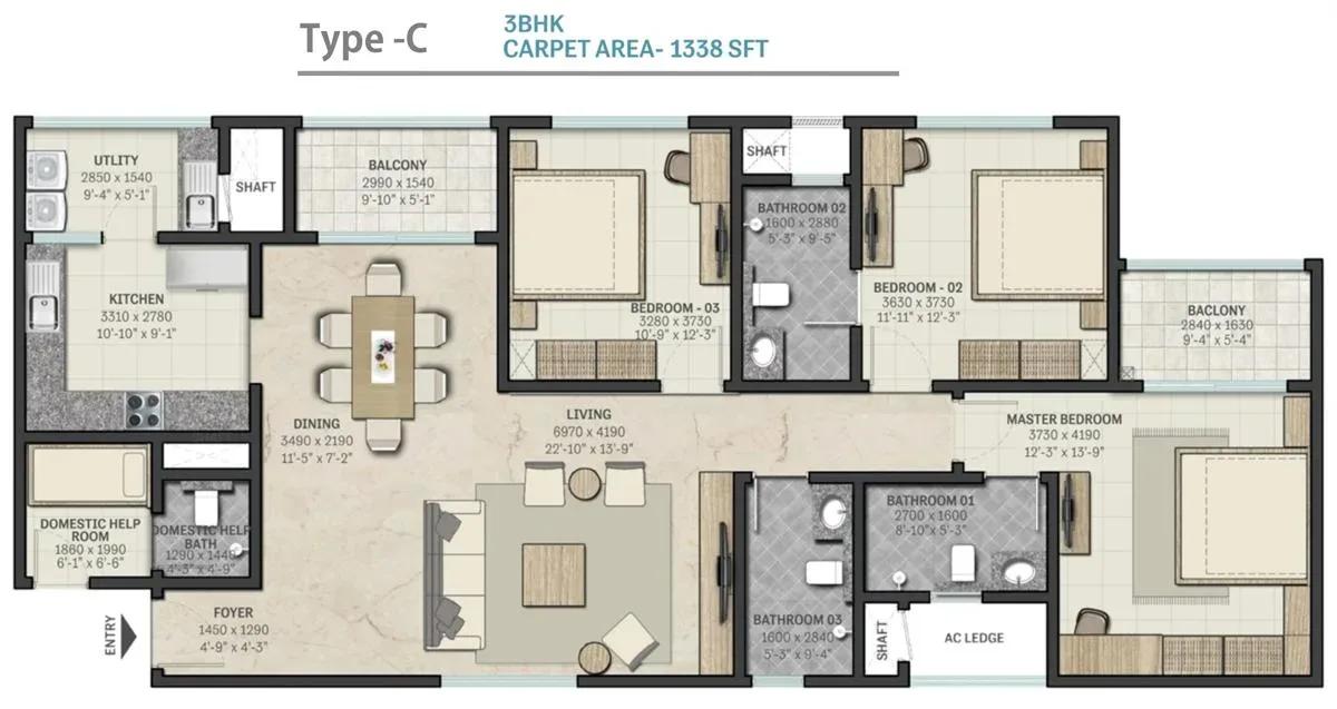 Sobha RajVilas apartments