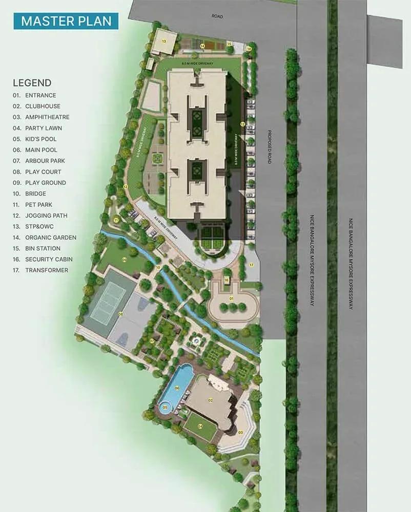 Sobha Royal Crest apartments master plan