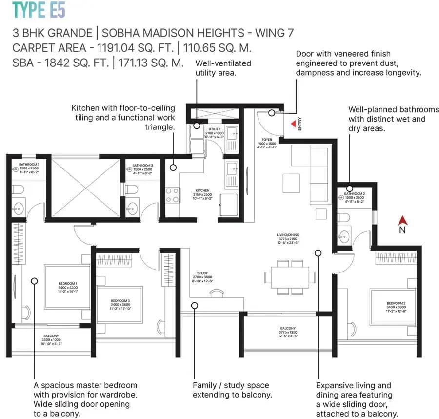Sobha Town Park Phase 3 apartments