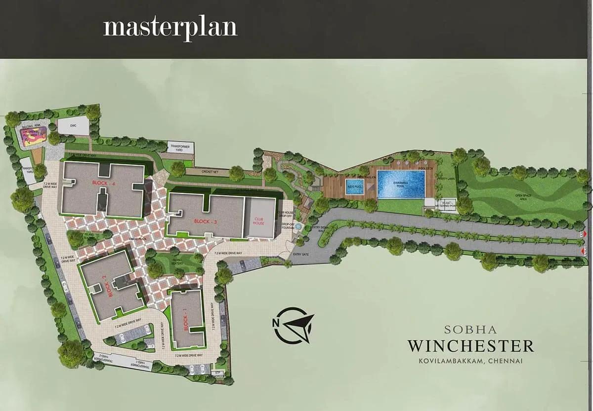 Sobha Winchester apartments master plan