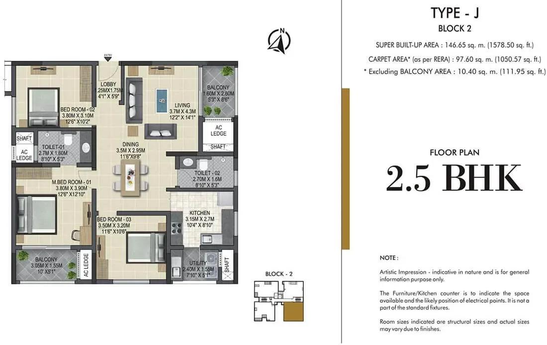 Sobha Winchester apartments floor plan