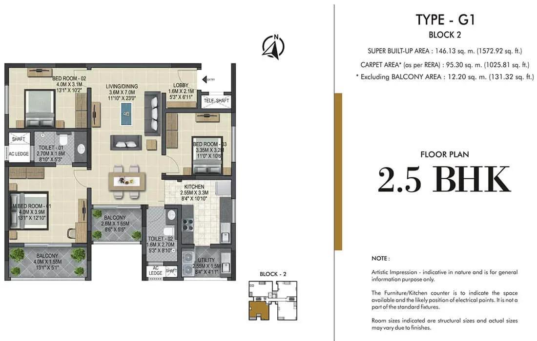 Sobha Winchester apartments floor plan