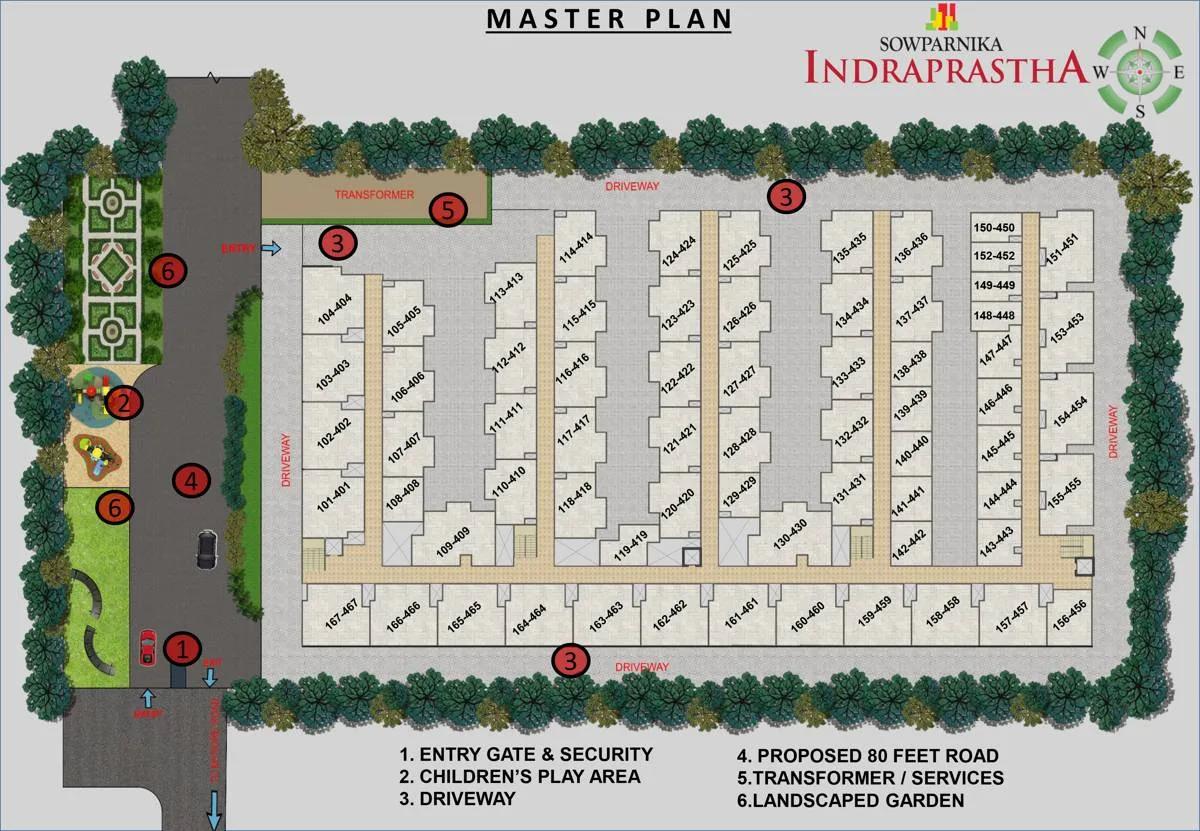 Layout plan of Sowparnika Indraprastha
