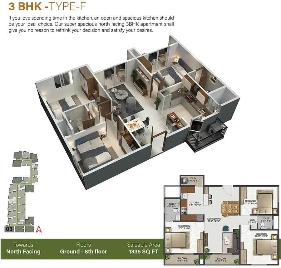 Sowparnika Olivia Nest floor plan