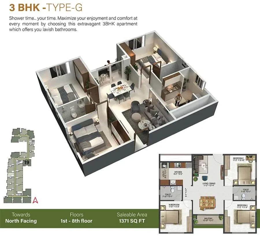 Sowparnika Olivia Nest floor plan