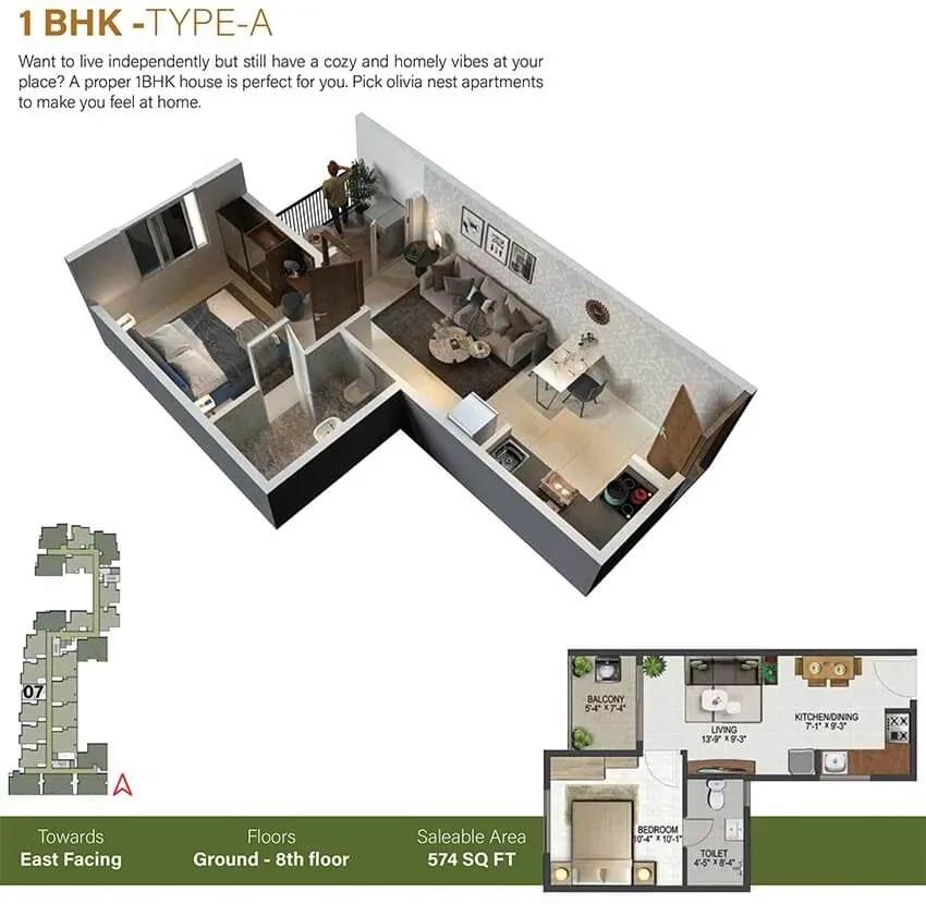 Sowparnika Olivia Nest floor plan