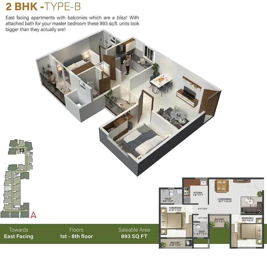 Sowparnika Olivia Nest floor plan
