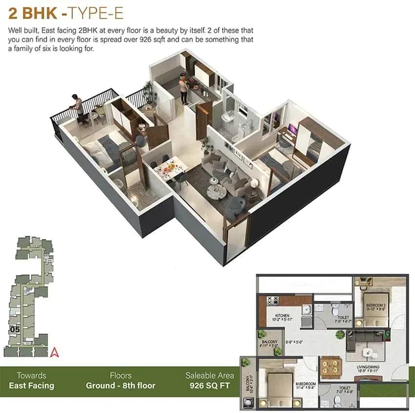 Sowparnika Olivia Nest floor plan