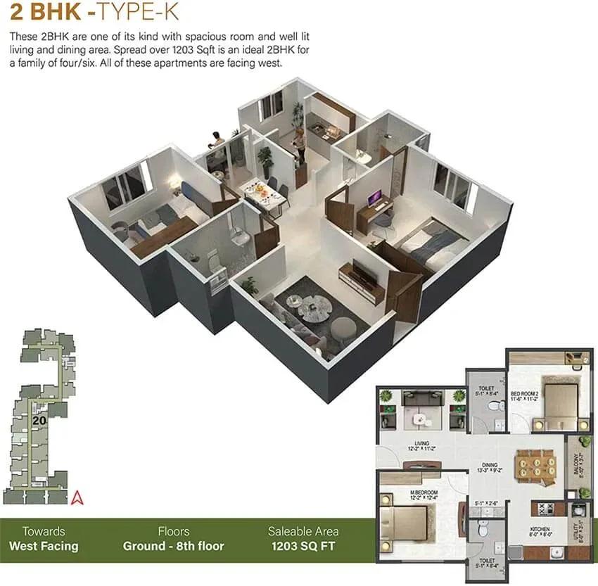 Sowparnika Olivia Nest floor plan