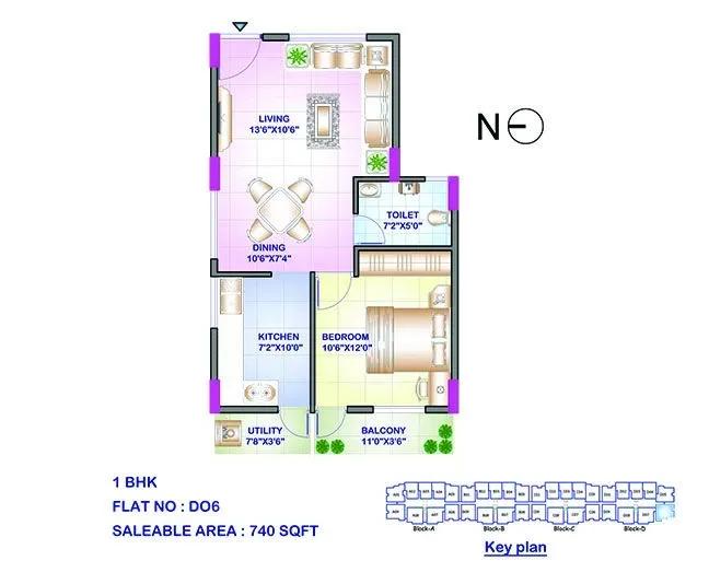 Sowparnika Swastika apartments floor plan