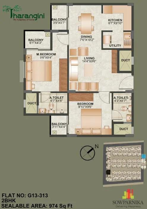Sowparnika Tharangini apartments
