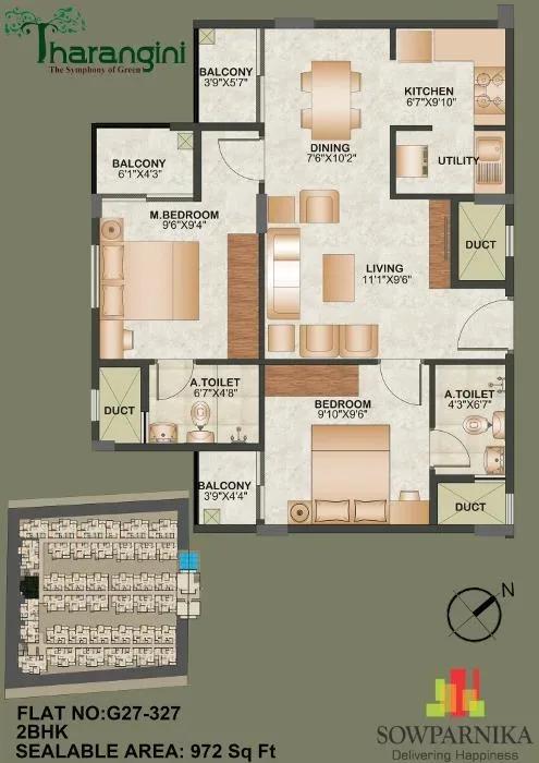 Sowparnika Tharangini apartments