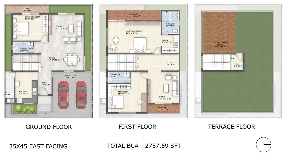 Subha Codename Victoria Villas floor plan