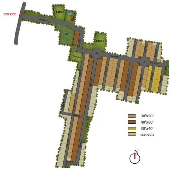 The County Address plots