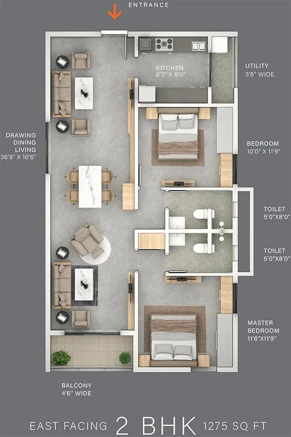 The Line floor plan
