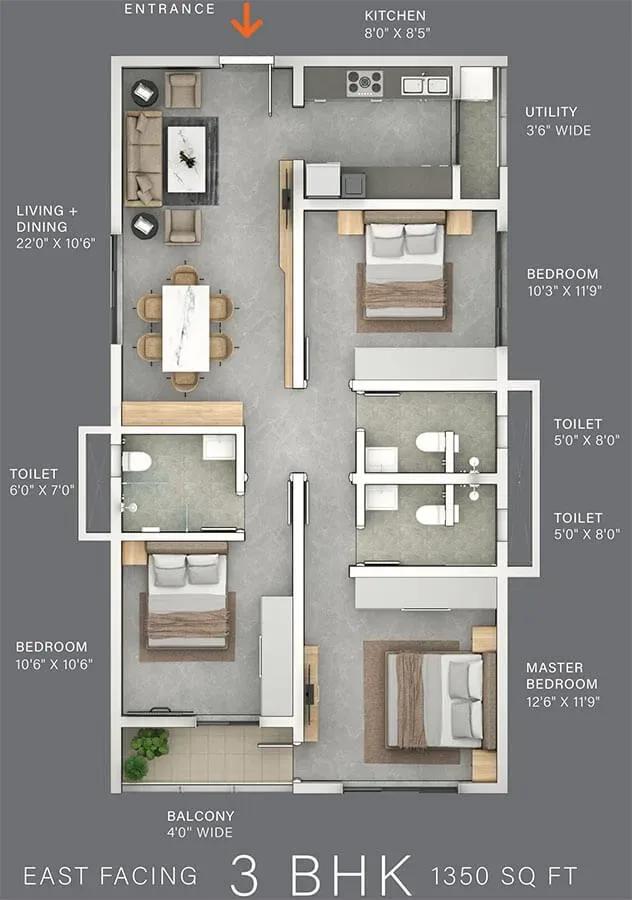 The Line floor plan